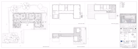 Riqualificazione asilo nido Castello Raggio: progetto - piante arredate