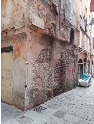 Edifici di via Prè 12 e 14: nuova edilizia residenziale sociale - Vista attuale esterno