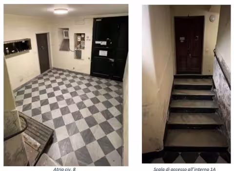 Vico Vegetti: stato di fatto atrio