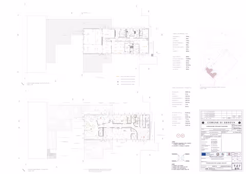 Elaborato Grafico: Planimetria stato di fatto e progetto piano primo 