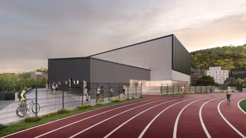 Cittadella dello Sport Sciorba - Vista da nord