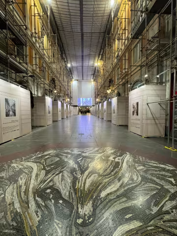 Galleria Mazzini Interventi di restauro, recupero e risanamento struttura di copertura, miglioramento microclima e arredo urbano: ponteggi