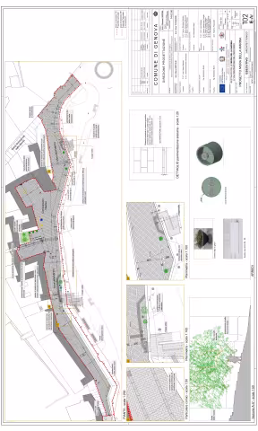 Restauro delle Mura della Marina e valorizzazione del percorso: tavola progetto