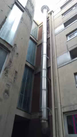 Edificio scolastico Cà di Ventura, Via San Felice 19: manutenzione e messa in sicurezza - Prospetto nord confine ala ovest e corpo centrale