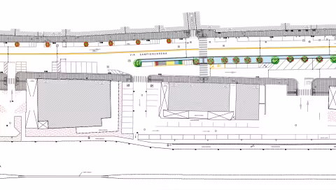 Via Sampierdarena: riqualificazione e realizzazione percorso ciclabile