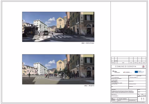 Via Giotto: riqualificazione spazi urbani e percorsi
