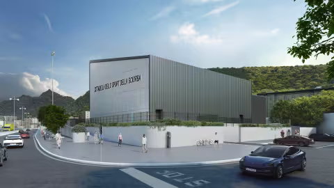 Cittadella dello Sport Sciorba - Vista da sud