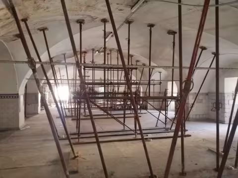 Casa della solidarietà (Massoero), Via del Molo 13: completamento asilo notturno, spazi co-working, residenze sociali, spazi comuni, locali deposito; rifacimento copertura e restauro facciate Corpo B - Puntellamento delle volte