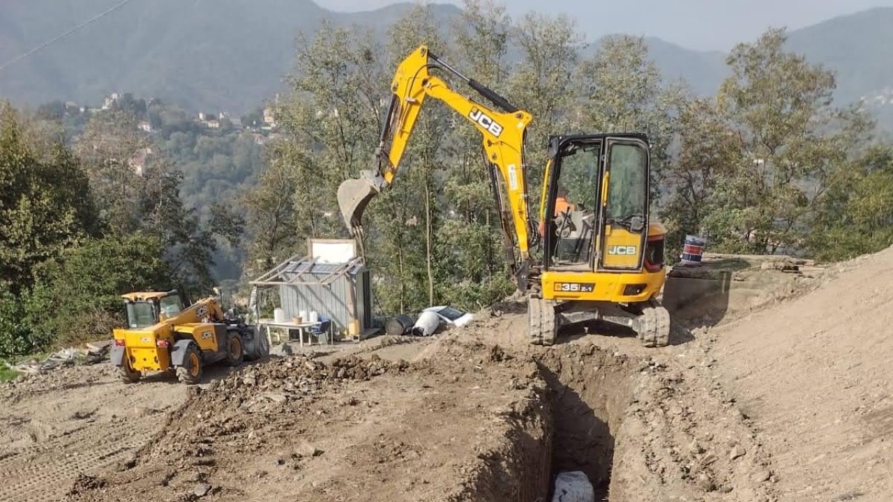 Intervento di stabilizzazione e riqualificazione ambientale dell’area di civica   proprietà sita tra Via Brasile e Via Campodonico a Genova Bolzaneto: captazione acque sottosuperficiali
