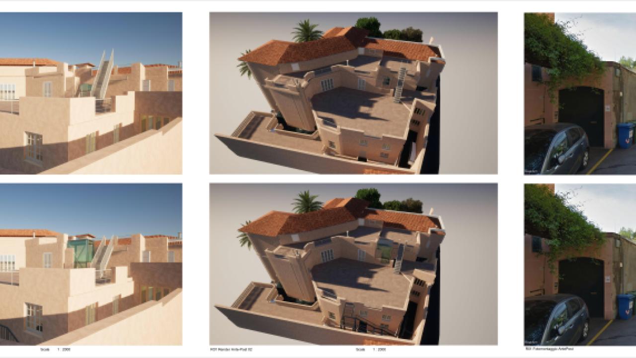 Villa Stalder: progetto architettonico - Render