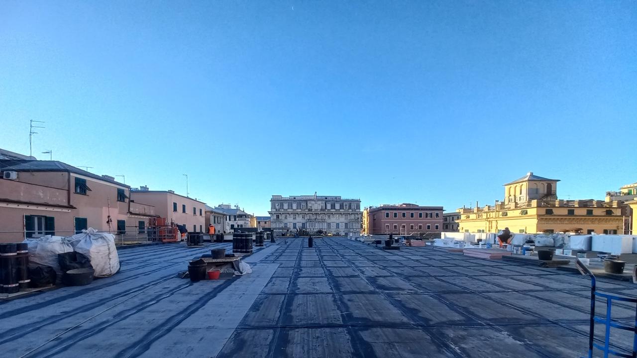 Centro Civico Buranello - Via Buranello 1: rifacimento copertura