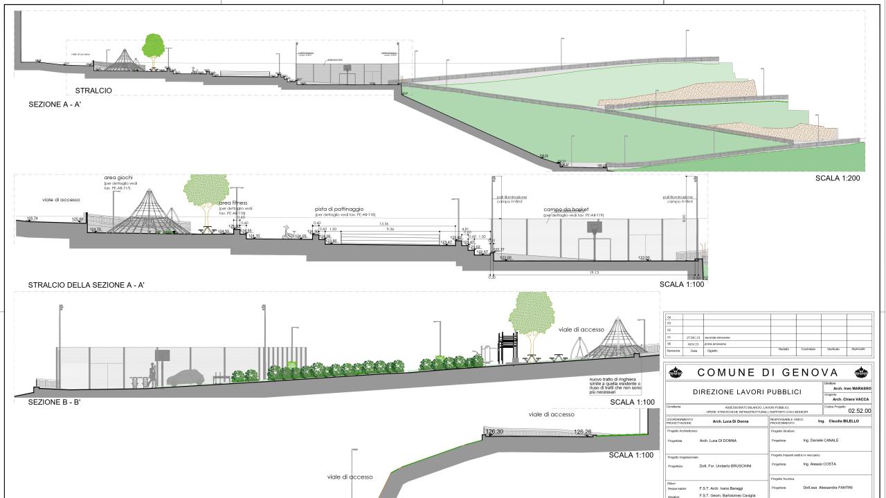 Quartiere di edilizia sociale di Via Novella: riqualificazione di spazi pubblici ad uso sportivo e riforestazione di aree boschive a margine del quartiere - Tavola Grafica
