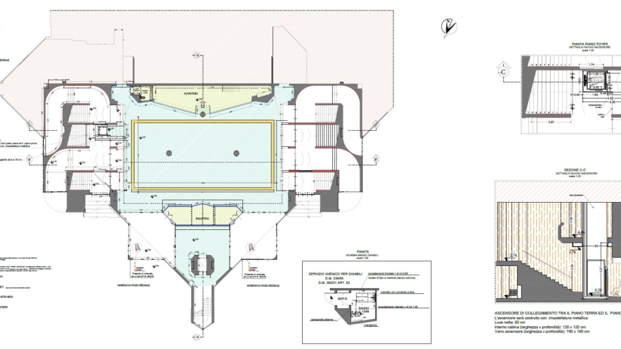 Teatro Nazionale della Corte Ivo Chiesa, Piazza Borgo Pila 42: interventi di efficientamento energetico (Architettonico) 