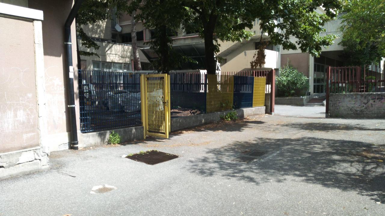 Edificio scolastico Cà di Ventura, Via San Felice 19: manutenzione e messa in sicurezza - Prospetto sud area di cantiere