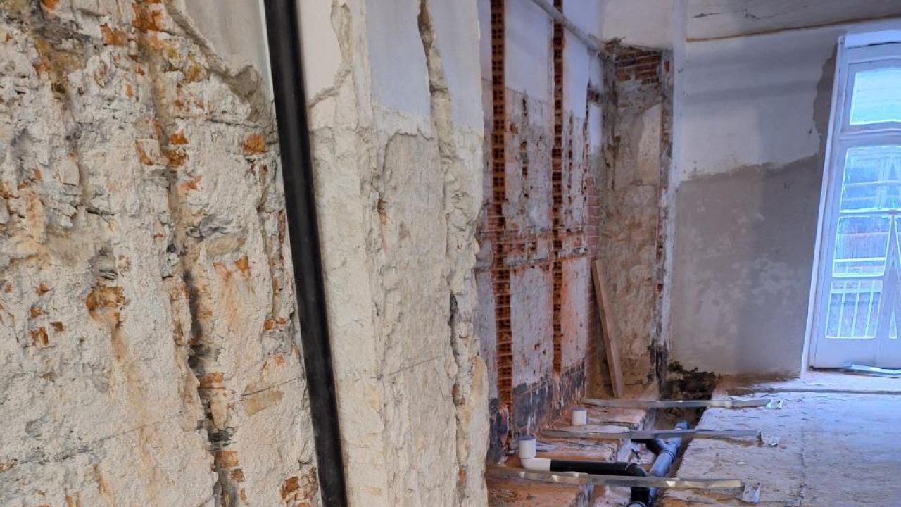 Casa della solidarietà (Massoero), Via del Molo 13: completamento asilo notturno, spazi co-working, residenze sociali, spazi comuni, locali deposito; rifacimento copertura e restauro facciate Corpo B - Predisposizione impianti