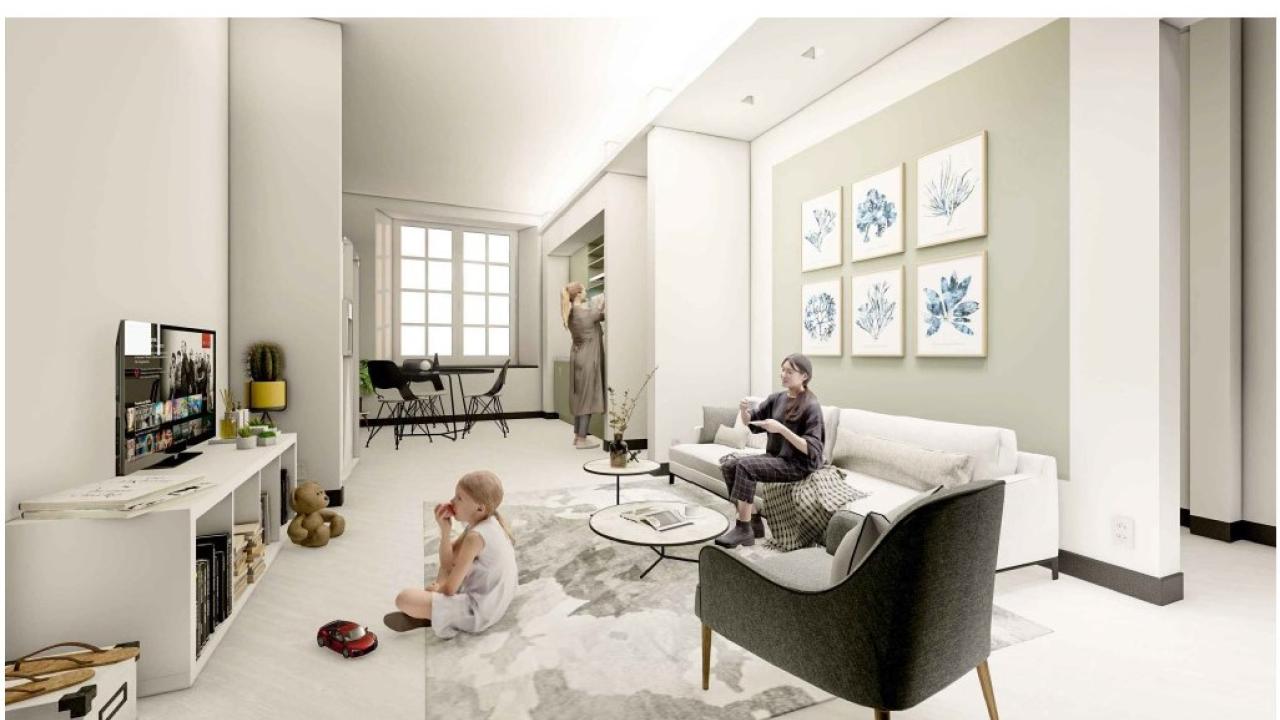 Vico Posta Vecchia: render interno