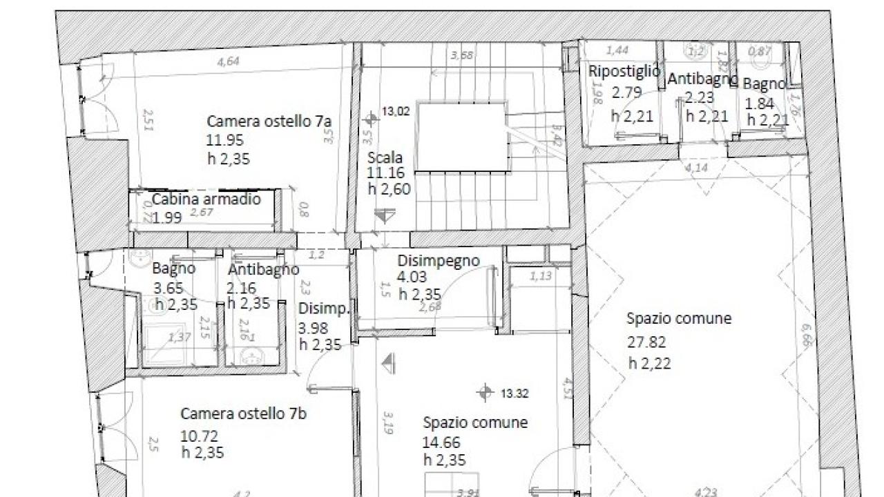 Vico Posta Vecchia: planimetria progetto