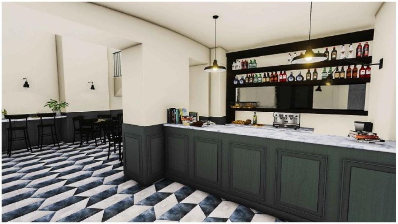 Vico Posta Vecchia: render ristorante